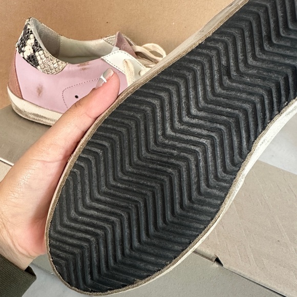 Pink Leather Golden Goose Sneakers - Picture 4 of 8